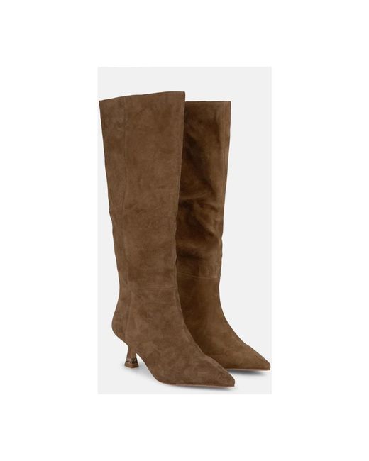 Alma En Pena. Brown Heeled Boots