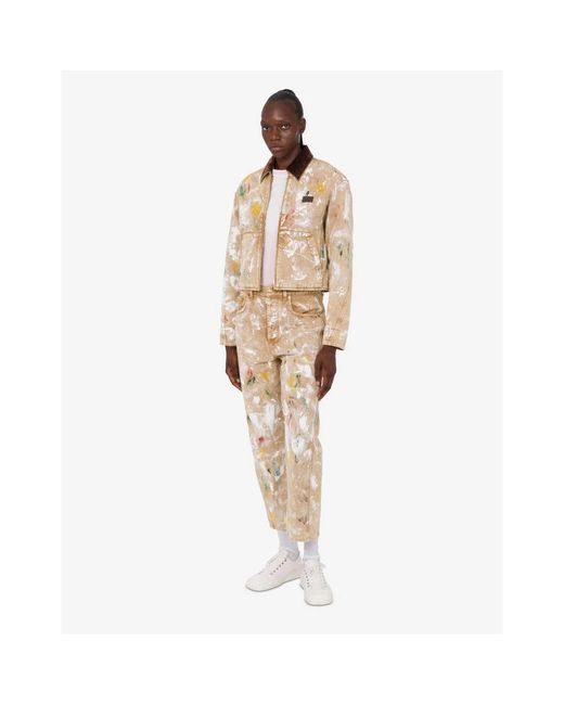 Moschino Natural Cropped Jeans