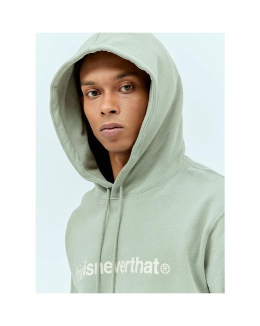 Thisisneverthat Green Hoodies for men