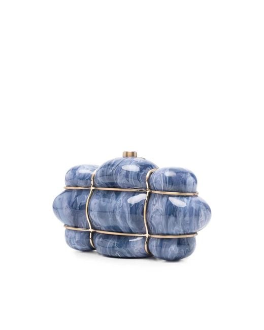 Cult Gaia Blue Clutches