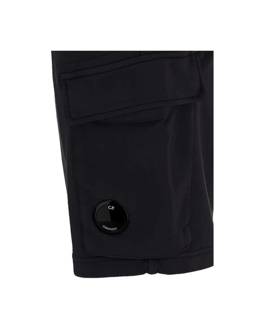 C P Company Black Casual Shorts for men