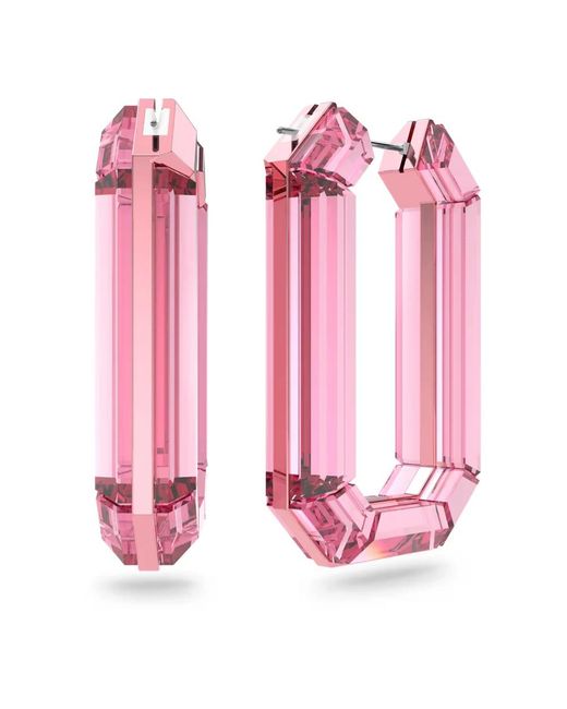 Swarovski Pink Lucent kreolen