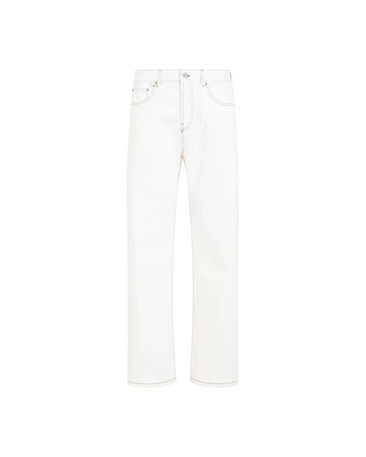 Jeans > straight jeans Jacquemus pour homme en coloris White