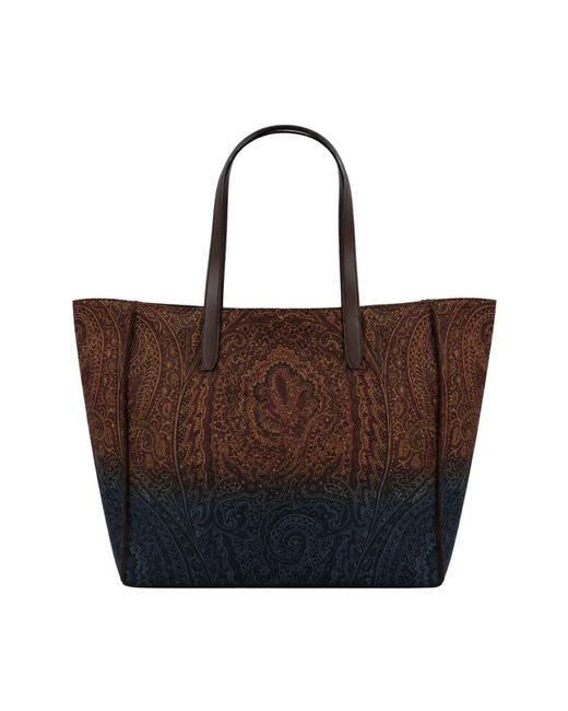 Etro Brown Shopping Bags