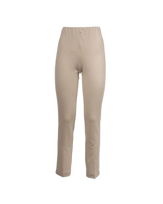 Le Tricot Perugia Natural Slim-Fit Trousers