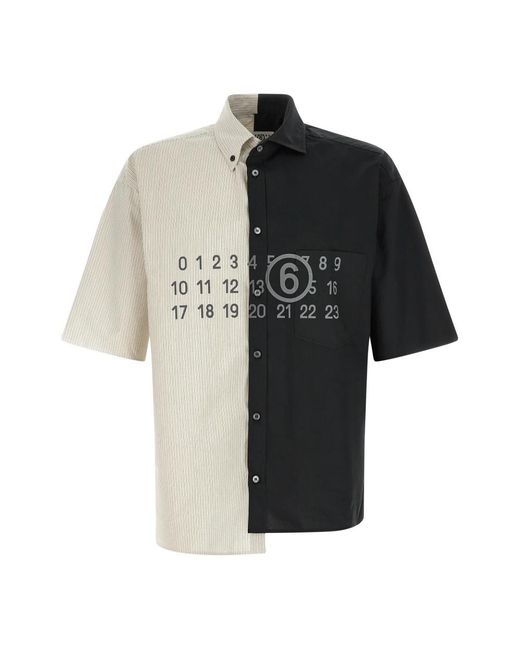 MM6 by Maison Margiela Black Short Sleeve Shirts for men
