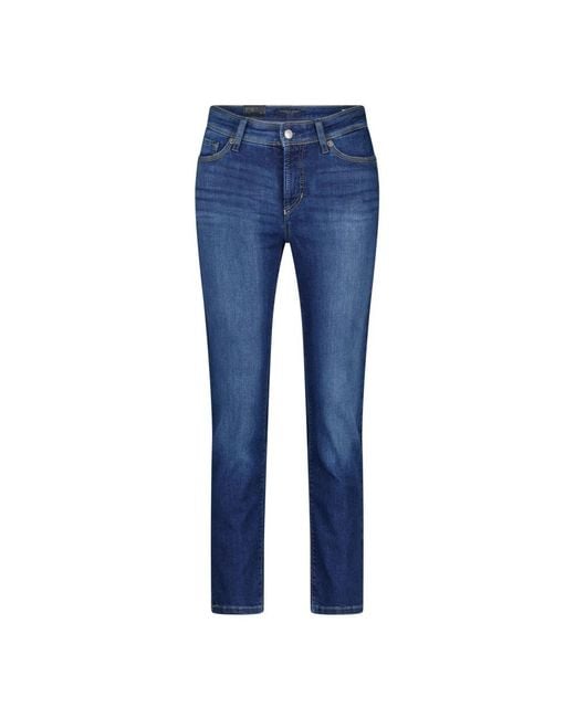 Cambio Blue Kurze piper jeans 5-pocket stil