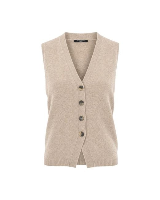 Bruuns Bazaar Natural V-Neck Knitwear