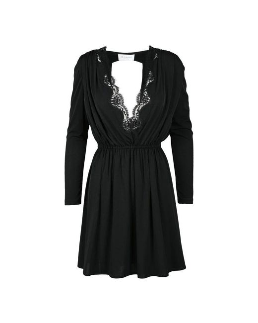 Ermanno Scervino Black Short Dresses