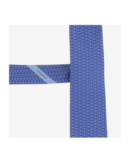 Ferragamo Blue Ties for men