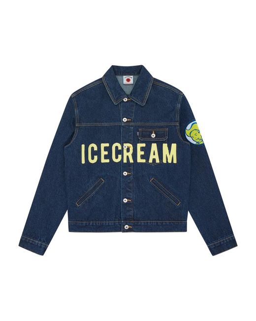 ICECREAM Blue Denim Jackets for men