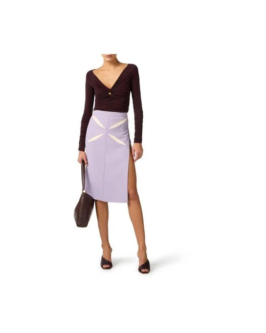 Elisabetta Franchi Purple Blouses