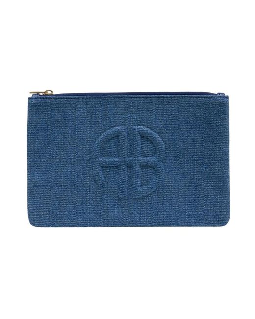 Anine Bing Blue Clutches