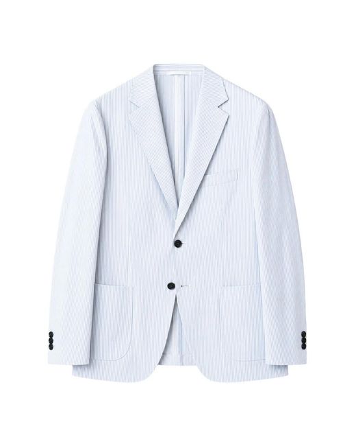 Boggi Vertical-Stripe Blazer in het Blue voor heren