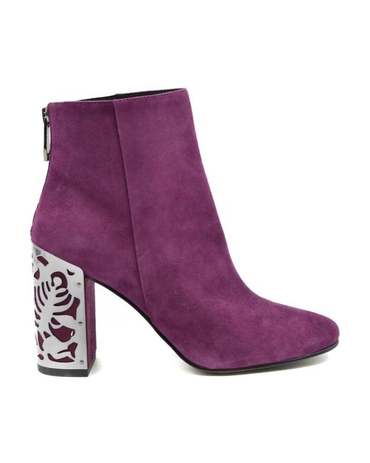 What For Purple Heeled Boots