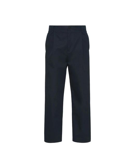 Valentino Garavani Blue Straight Trousers for men