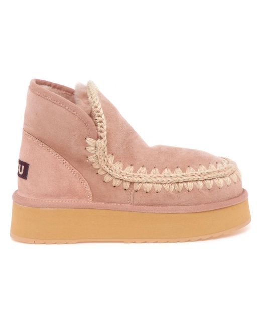 Mou Mini Eskimo Platform Boot in het Natural