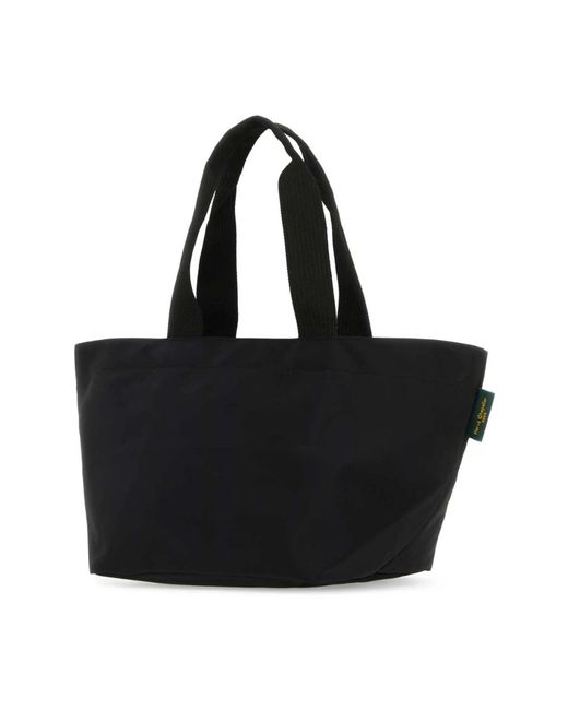 Herve Chapelier Black Stilvolle schwarze nylon-handtasche
