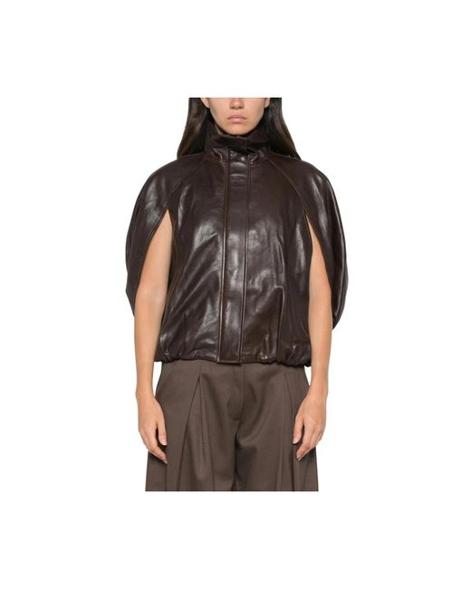 Leather Jackets Jonathan Simkhai de color Brown