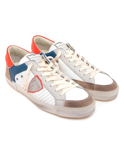 Philippe Model Blue Sneakers for men
