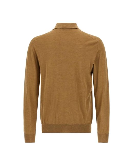 Zanone Brown Polo Shirts for men