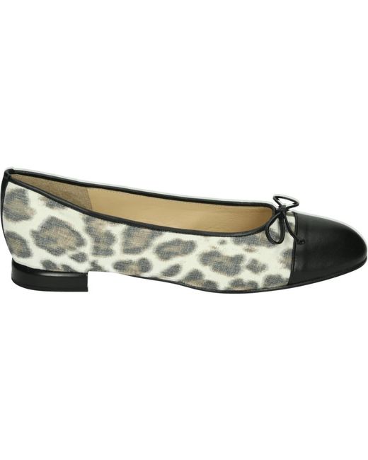 Brunate Blue Schwarze Ballerinas Mit Muster