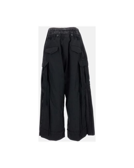 Junya Watanabe Black Baggy Cargo Hose