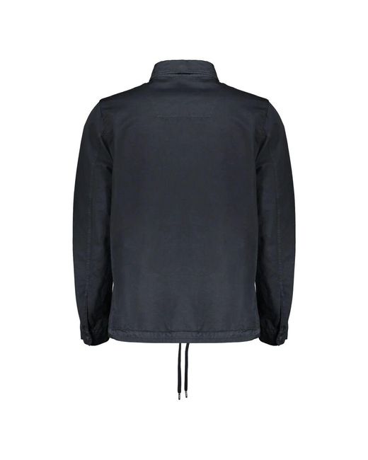 Blazer in cotone e lino con orlo regolabile con coulisse di Herno in Blue da Uomo