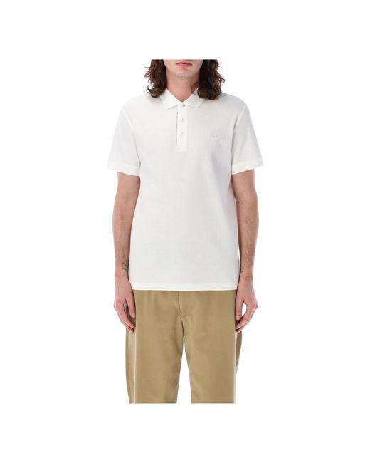 Burberry Weißes polo-shirt eddie tb stil in White für Herren