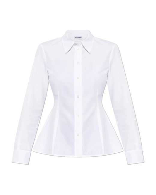 Burberry Overhemden ,Wit ,Katoen Shirt Eliza in het White