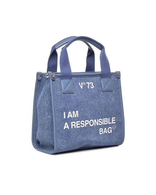 V73 Blue Handbags