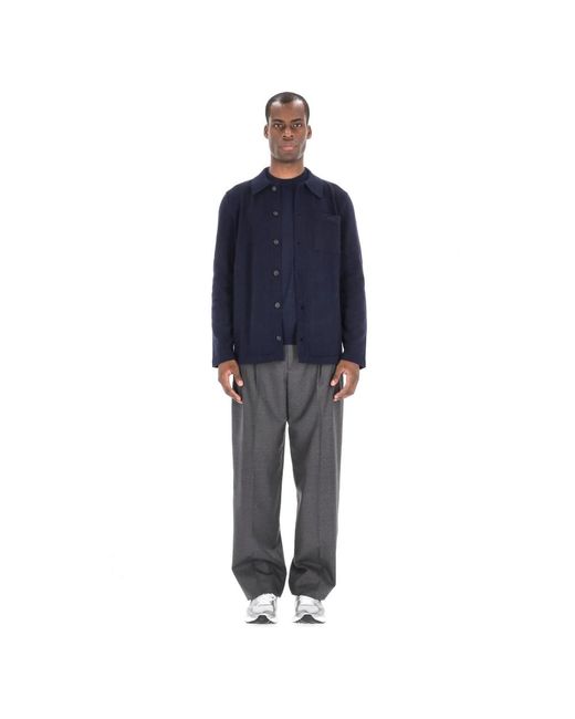 A.P.C. Jassen ,Blauw ,Katoen Blauwe Cardigan Sweater Met Zak in het Blue voor heren