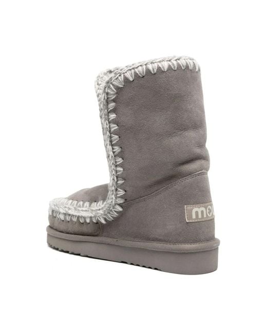 Mou Gray Winter Boots