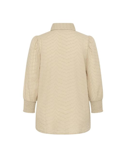 Shirts Kaffe de color Natural