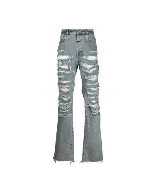 424 Blue Flared Jeans for men