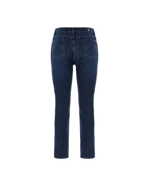 7 For All Mankind Blue Slim Fit Jeans