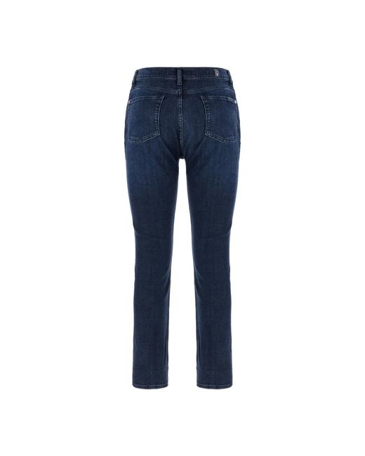 7 For All Mankind Slim-Fit Jeans in het Blue
