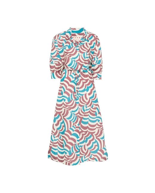 Marni Blue Shirt Dresses