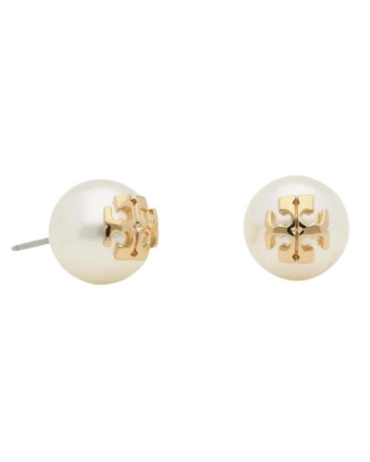 Tory Burch Metallic Moondance Perlenstecker-Ohrringe