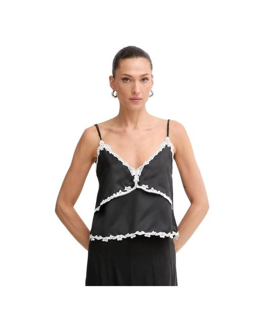 Pinko Canazei Top in het Black