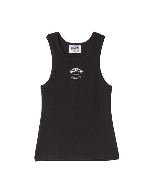Moschino Black Sleeveless Tops