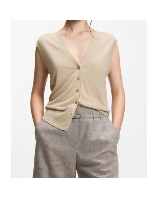 Cardigans Boss de color Natural