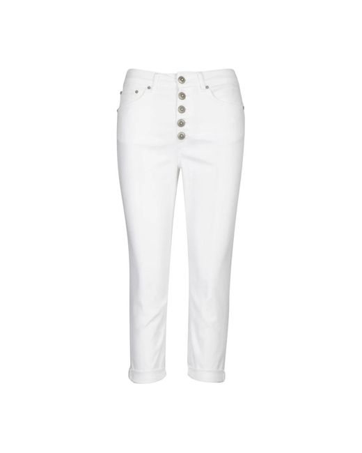 Dondup White Cropped Jeans