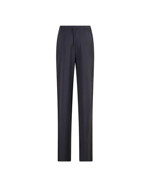 Max Mara Blue Straight Trousers
