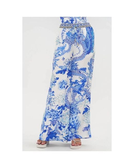 Camilla Blue Wide Trousers