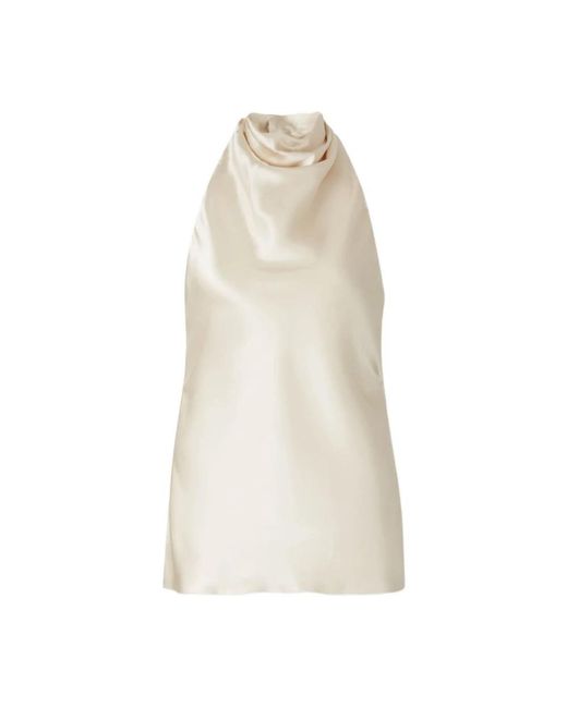 Balmain Natural Sleeveless Tops