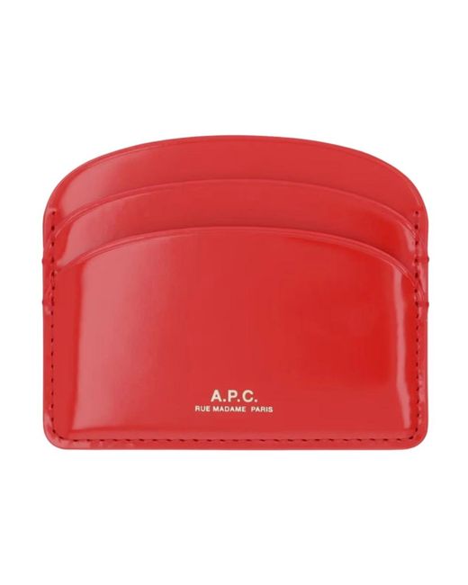 Wallets & Cardholders di A.P.C. in Red