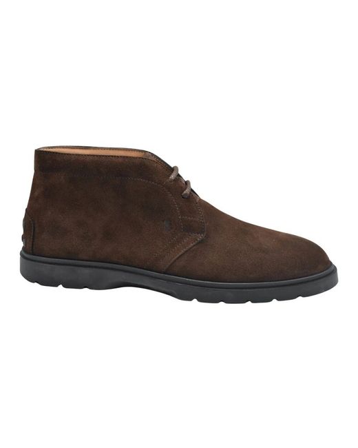 Tod's Brown Lace-Up Boots for men
