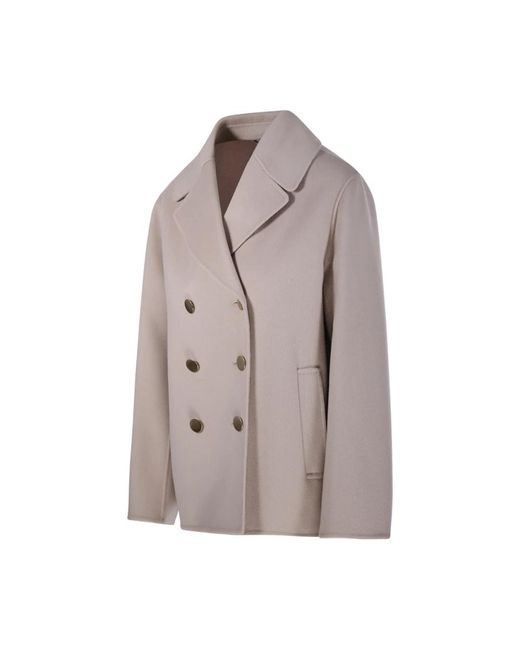 Max Mara Margot Double Breasted Jacket in het Gray