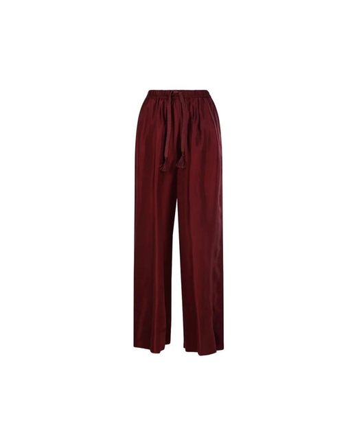 Forte_forte Red Wide Trousers
